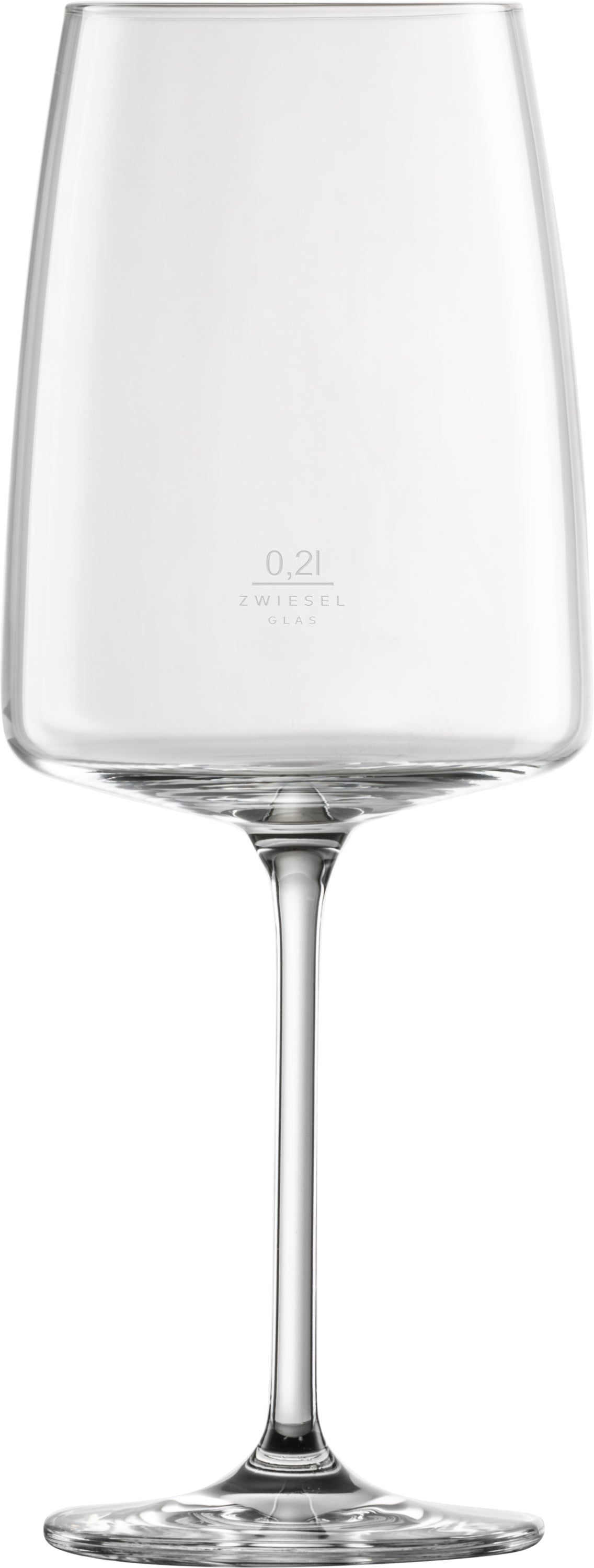 Weinglas mit Zwiesel-Logo.