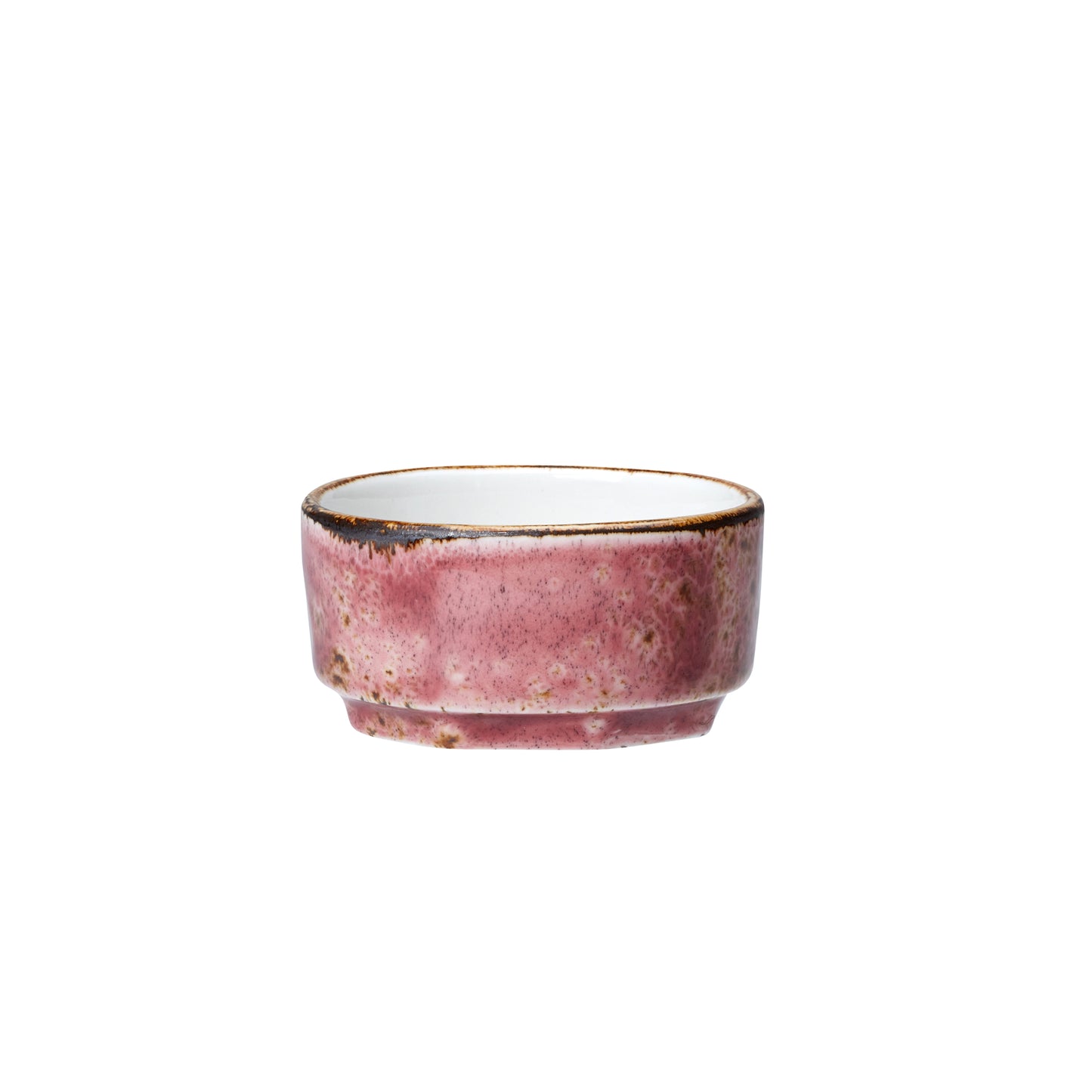Rosa Schale mit rustikalem Design.