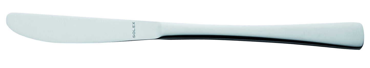 Silbernes Buttermesser mit Gravur.