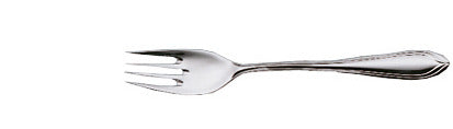 Edelstahlgabel für Gastronomiebedarf.