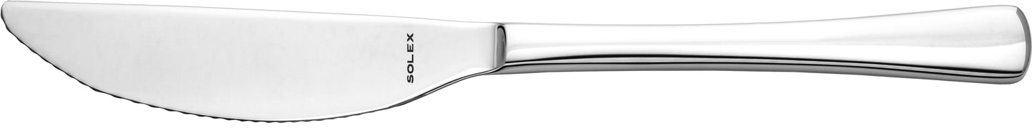 Silbernes Buttermesser mit Gravur.