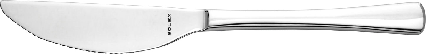 Silbernes Buttermesser mit Gravur.