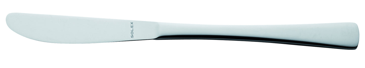 Silbernes Buttermesser mit Gravur.