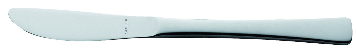 Silbernes Buttermesser mit Gravur.