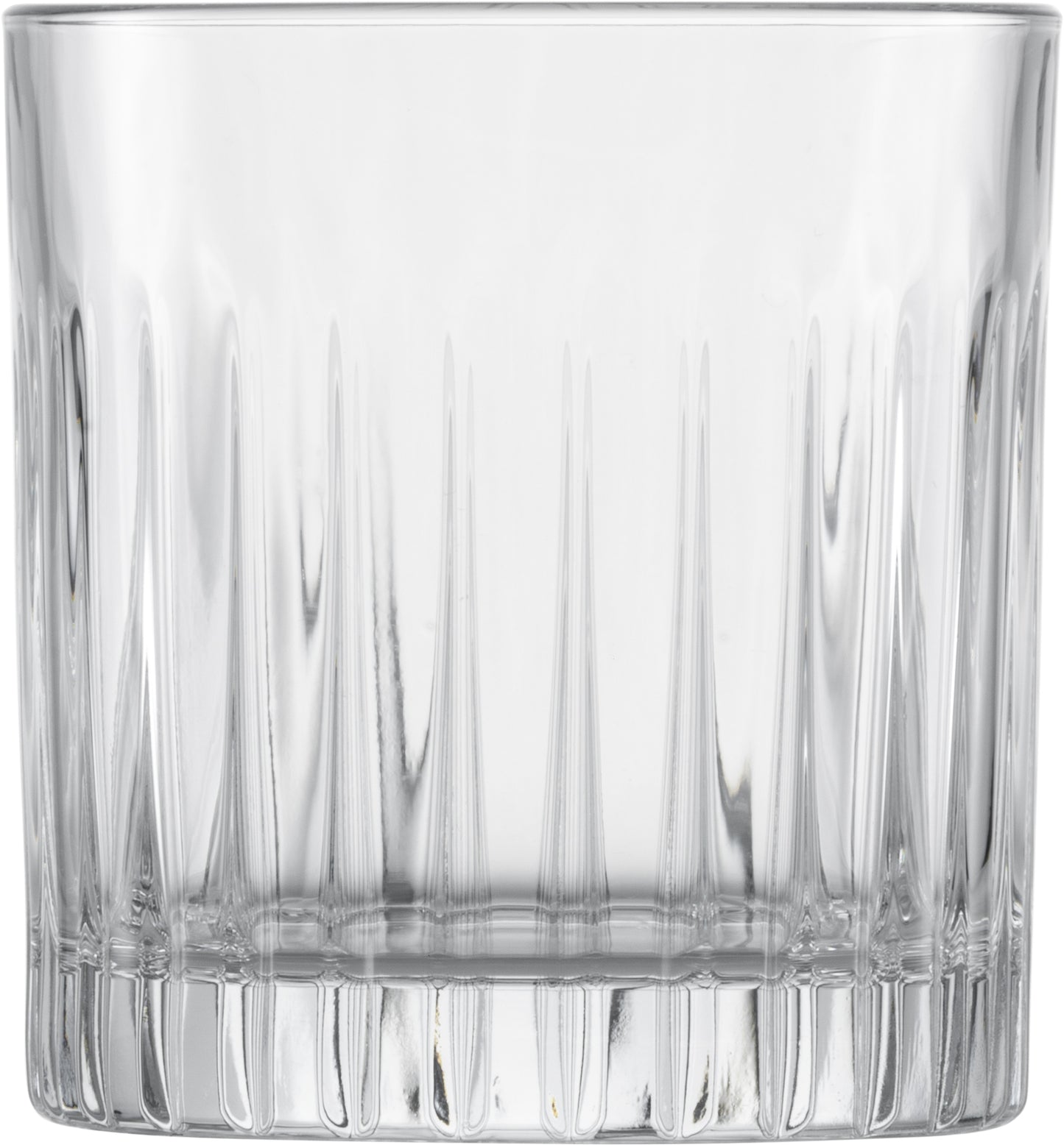 Kristallglas mit vertikalem Schliff.