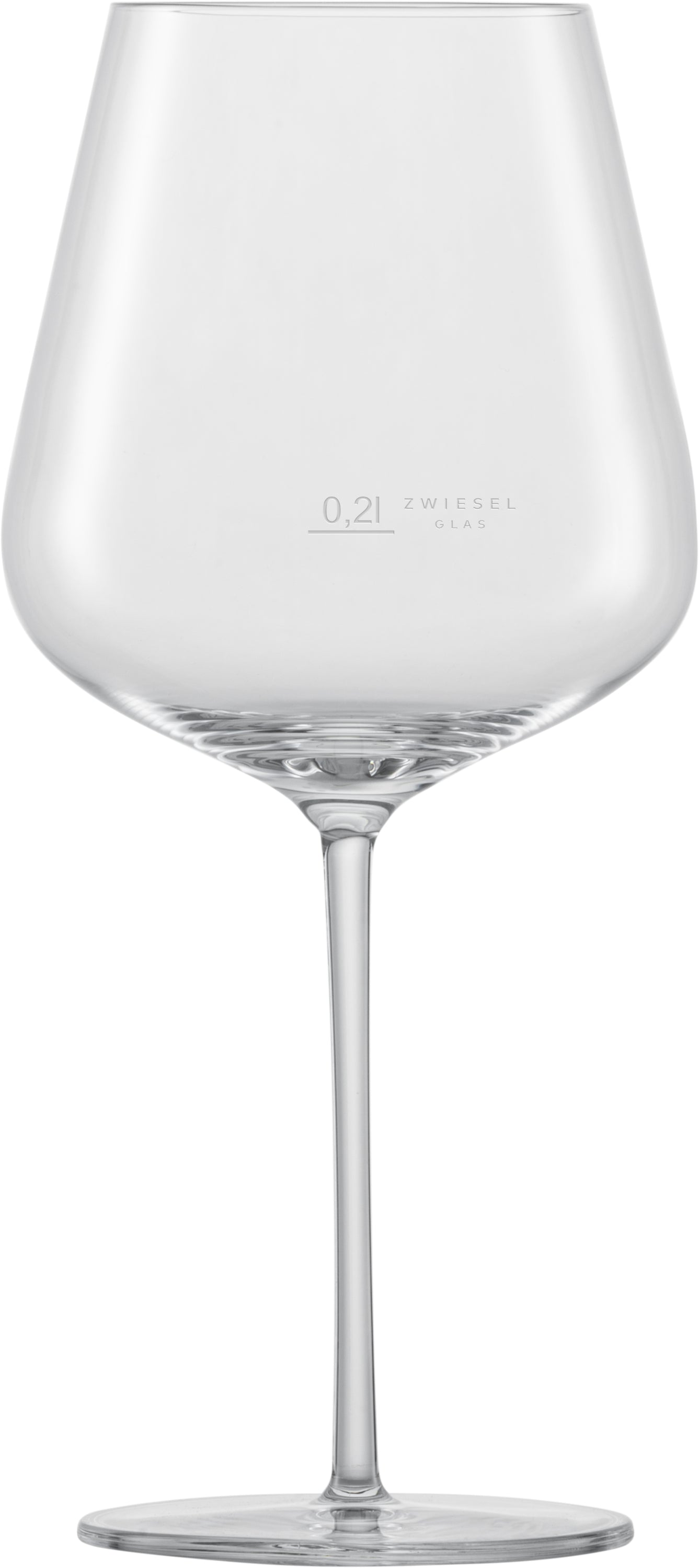 Weinglas mit Zwiesel-Logo.