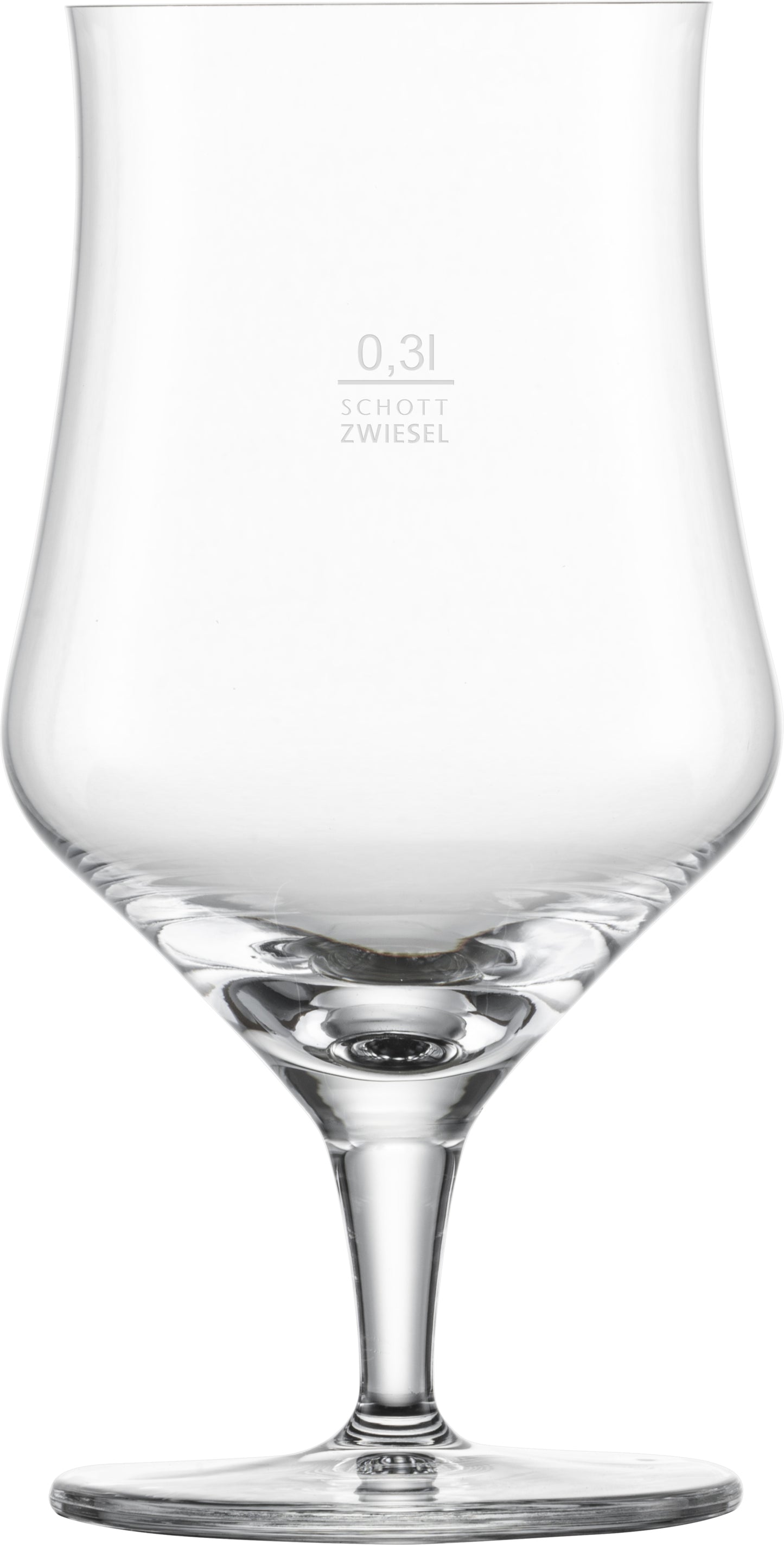 Bierglas mit Schott Zwiesel Logo.
