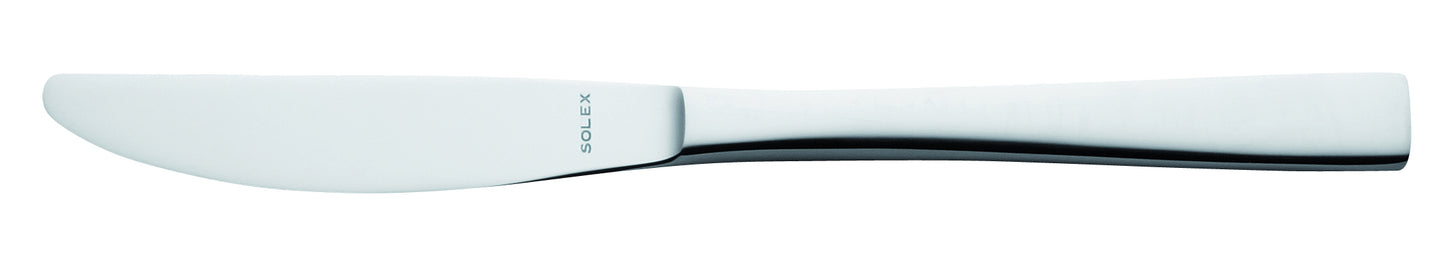 Silbernes Buttermesser mit Gravur.