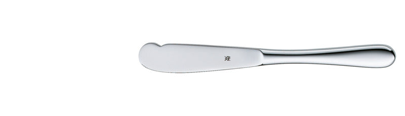 Buttermesser aus Edelstahl, schlichtes Design.