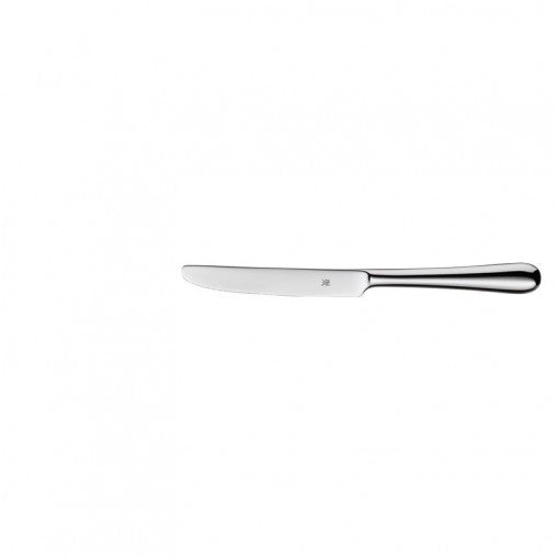 Silbernes Messer auf weißem Hintergrund.