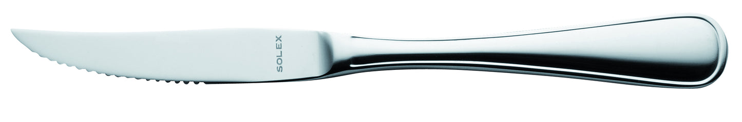 Silbernes Messer mit Solex-Logo.