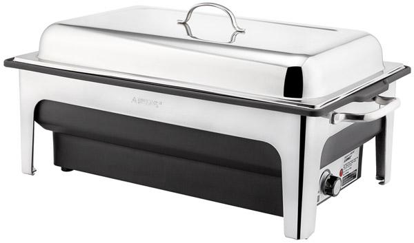 Chafing Dish aus Edelstahl.