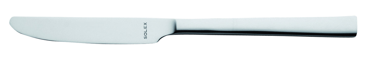 Silbernes Messer mit Solex-Logo.