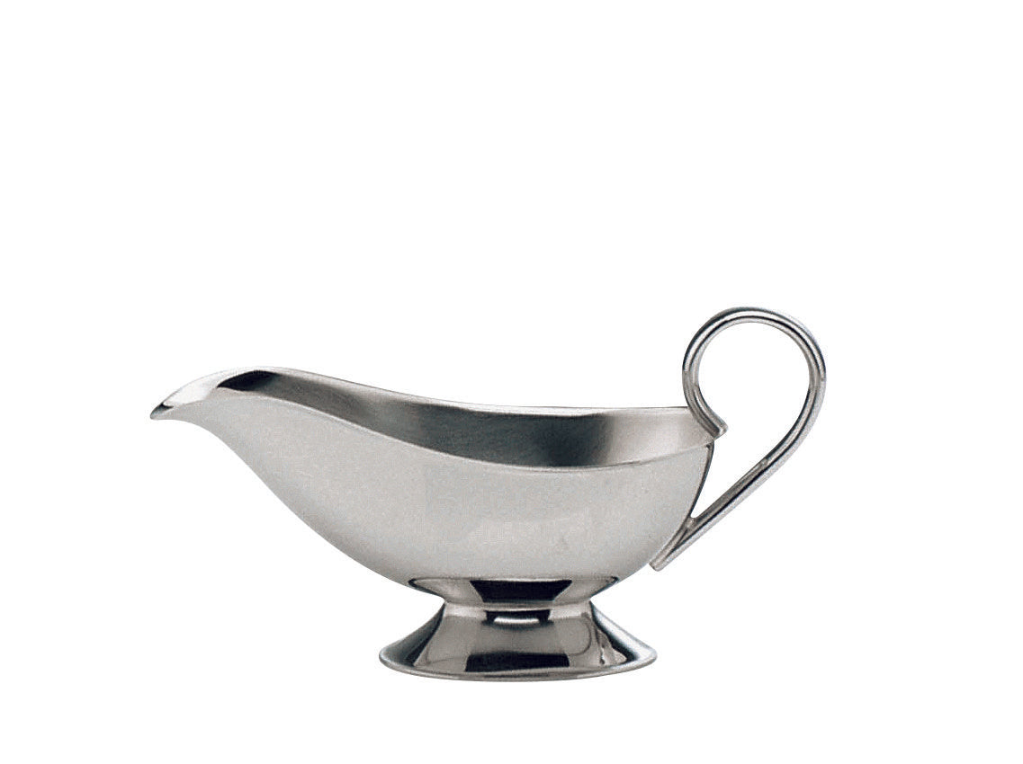 Sauciere versilbert Gr.u.Fuß glatt