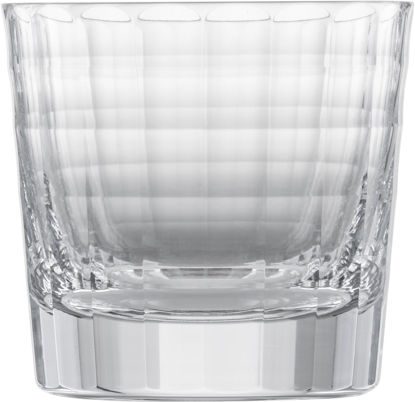 Klarglas-Whiskyglas mit Rillenmuster.