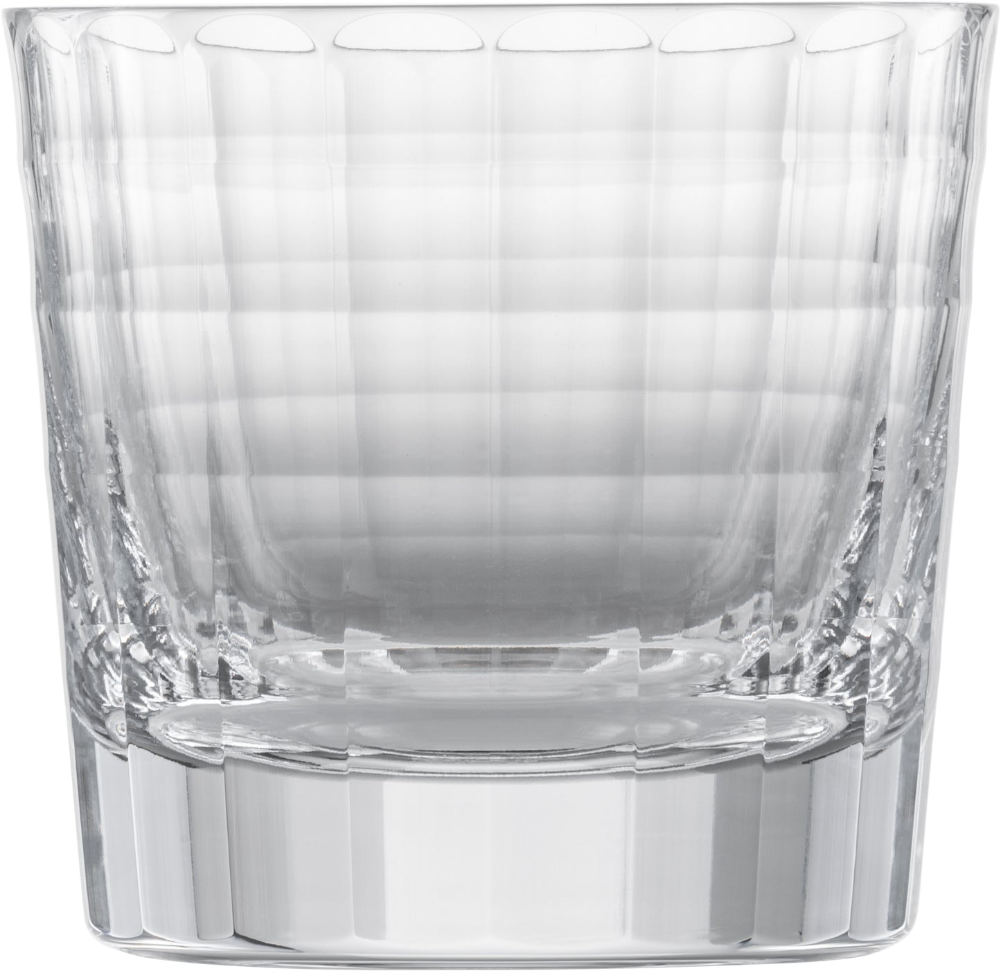 Klarglas-Whiskyglas mit Rillenmuster.