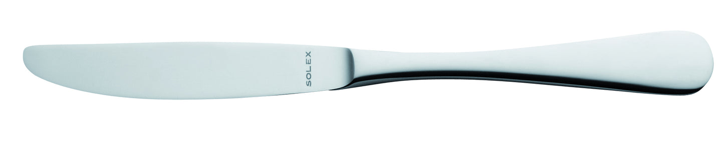 Silbernes Buttermesser mit Gravur.