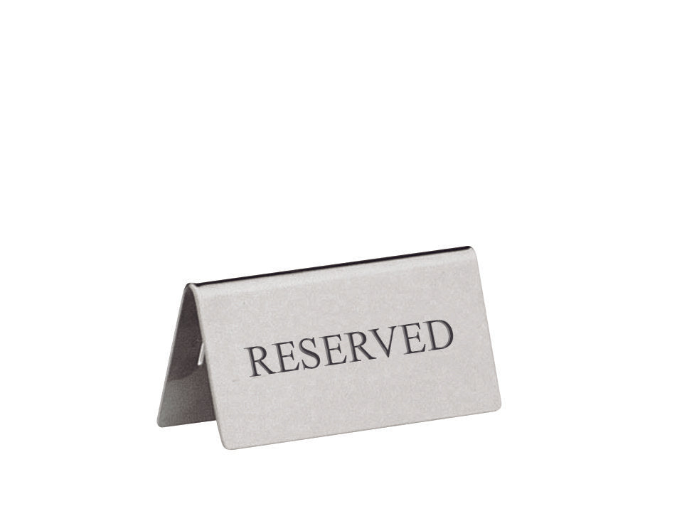 Reserviert-Tafel für Gastronomie.