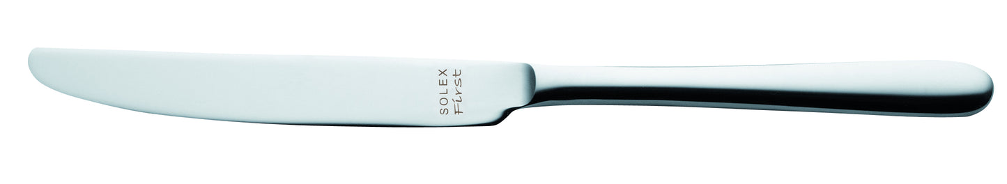 Silbernes Buttermesser mit Gravur.
