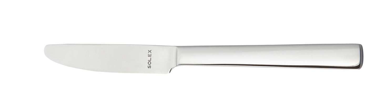 Silbernes Messer mit Solex-Logo.