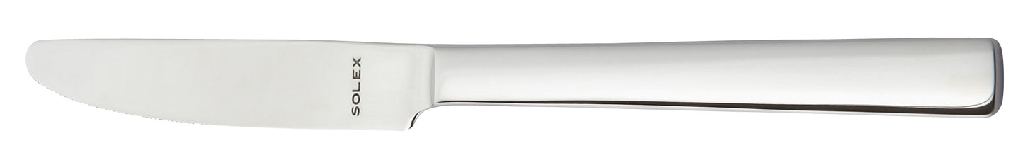 Silbernes Buttermesser mit Gravur.