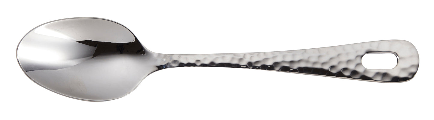 Metalllöffel mit gehämmertem Griff.