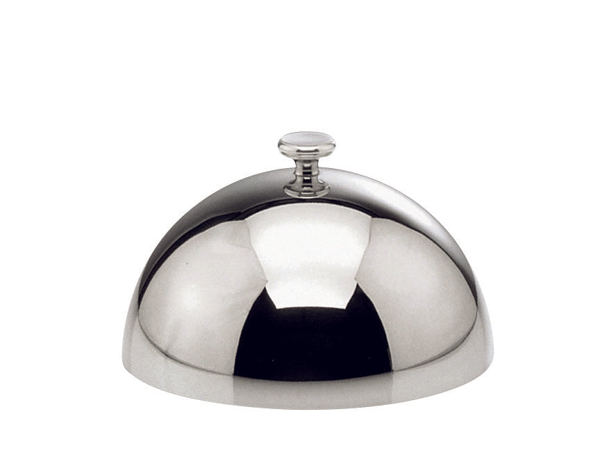 Kugelglocke versilbert 24 cm Stapelknopf