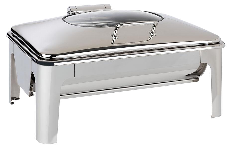 Chafing Dish aus Edelstahl.