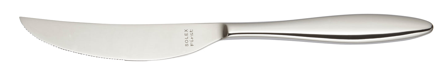 Silbernes Buttermesser mit Gravur.