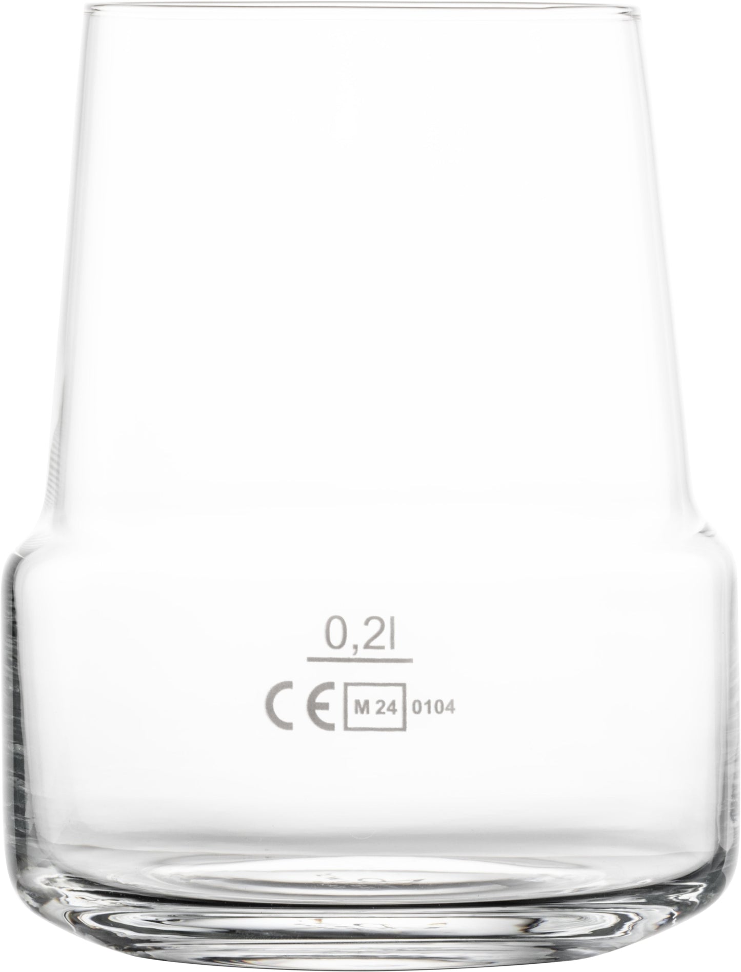 Glas mit CE-Kennzeichnung, 0,2l.