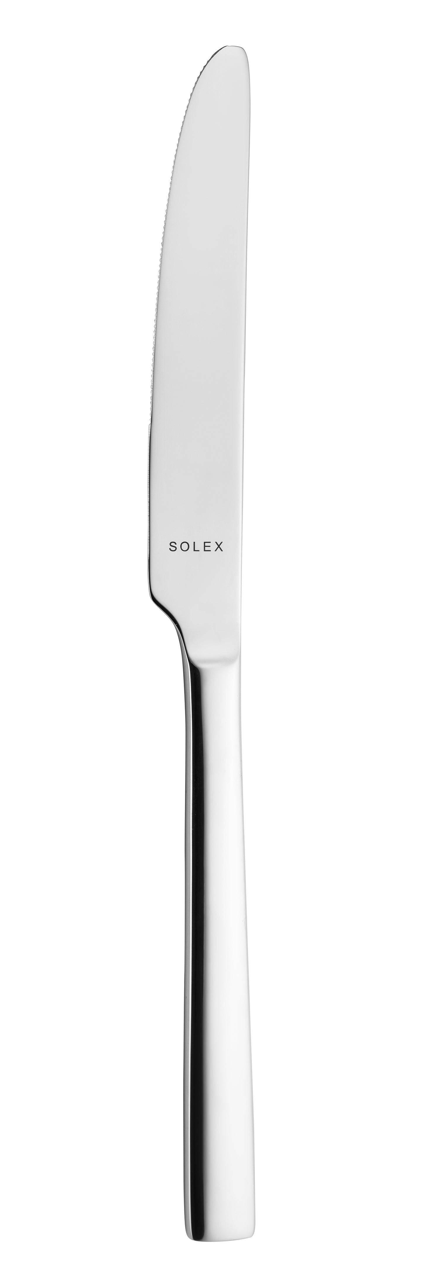 Silbernes Messer mit Solex-Logo.