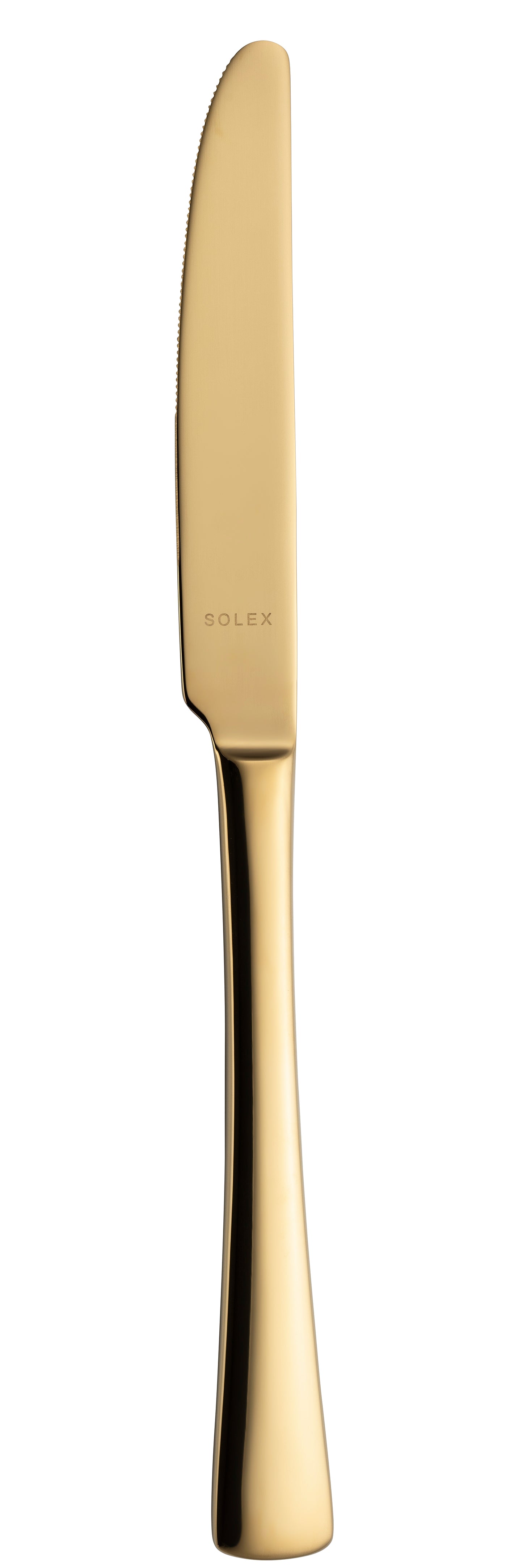 Goldenes Messer mit Solex-Logo.