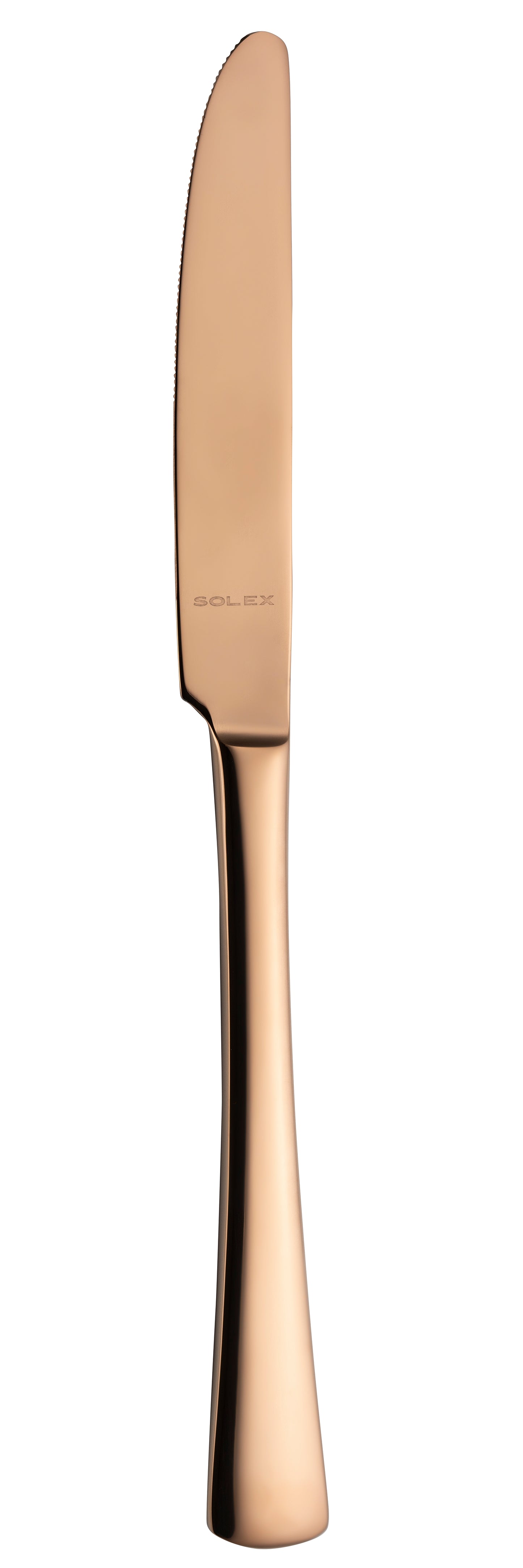 Goldenes Messer mit glatter Klinge.