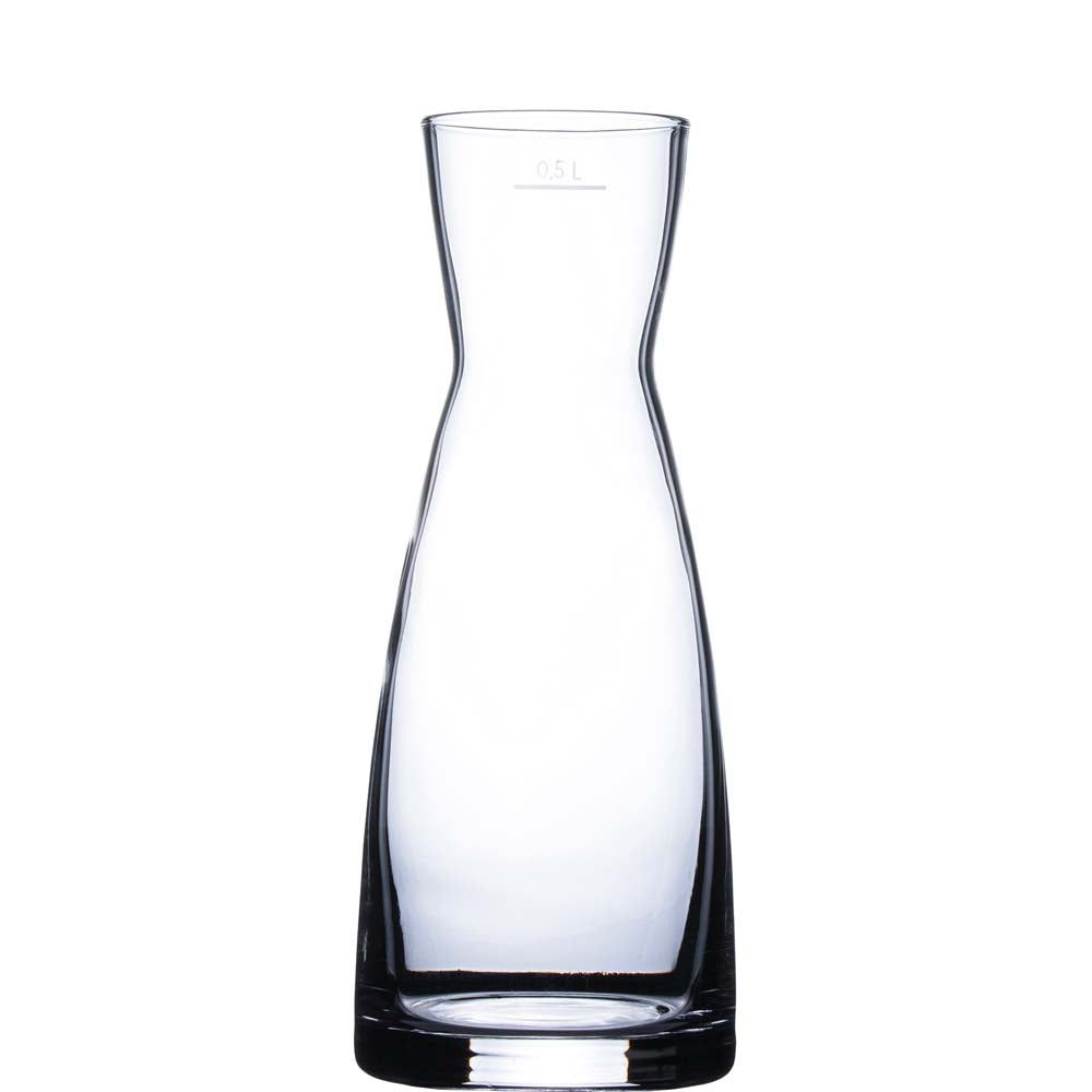 Transparente Glas-Karaffe mit 0,5L