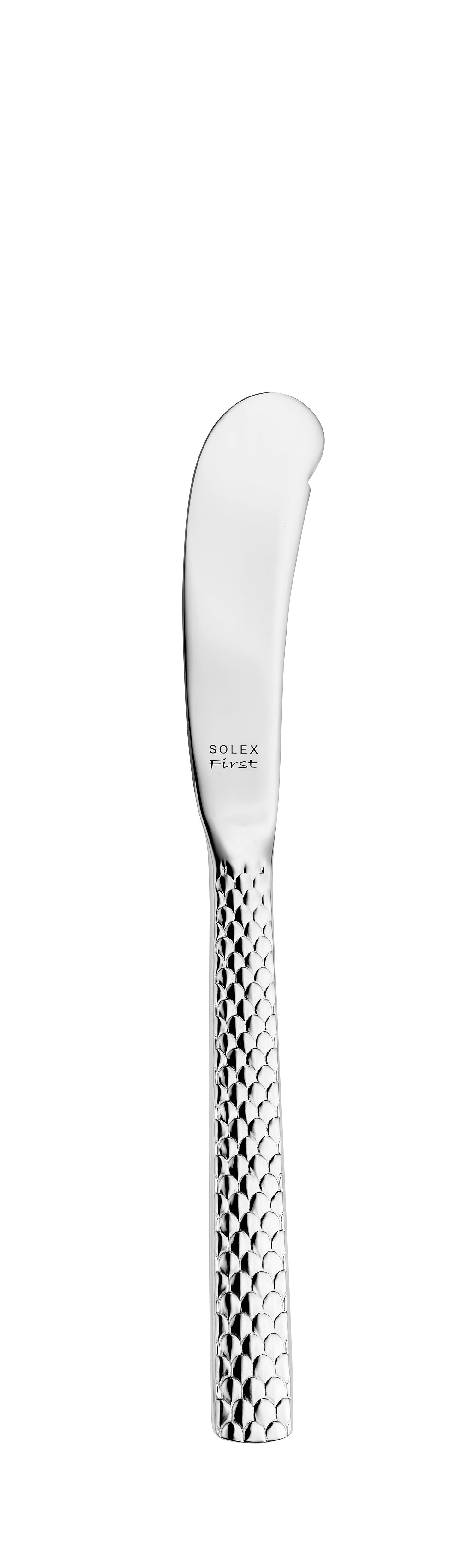 Buttermesser mit gehämmertem Griff.
