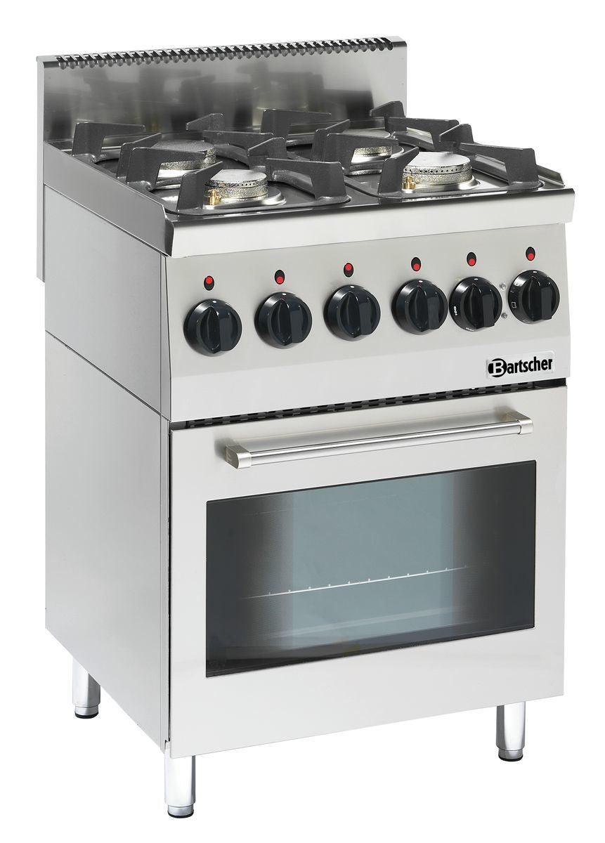 Gastronomie-Gasherd mit Backofen.
