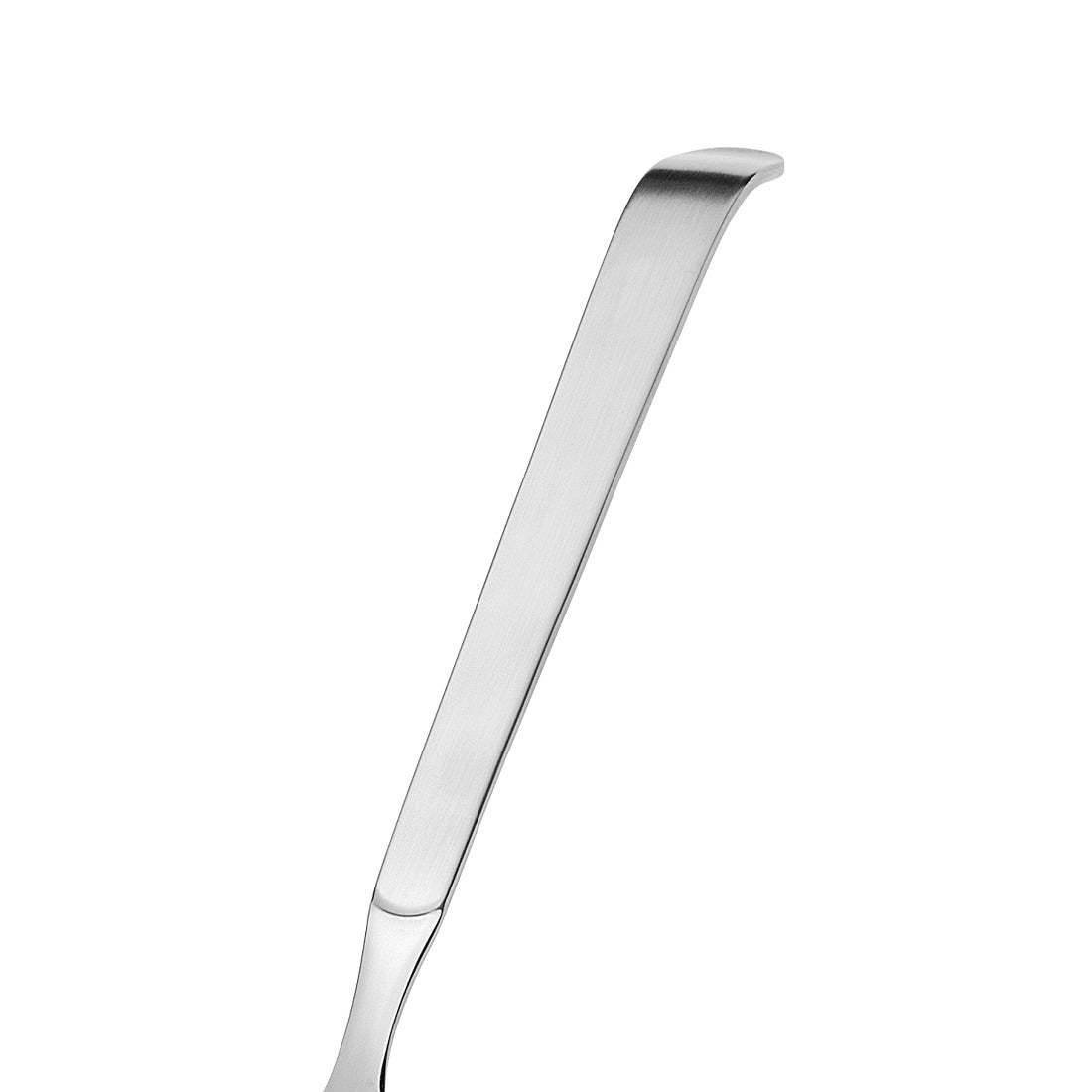 Fleischgabel aus Edelstahl, glänzend.