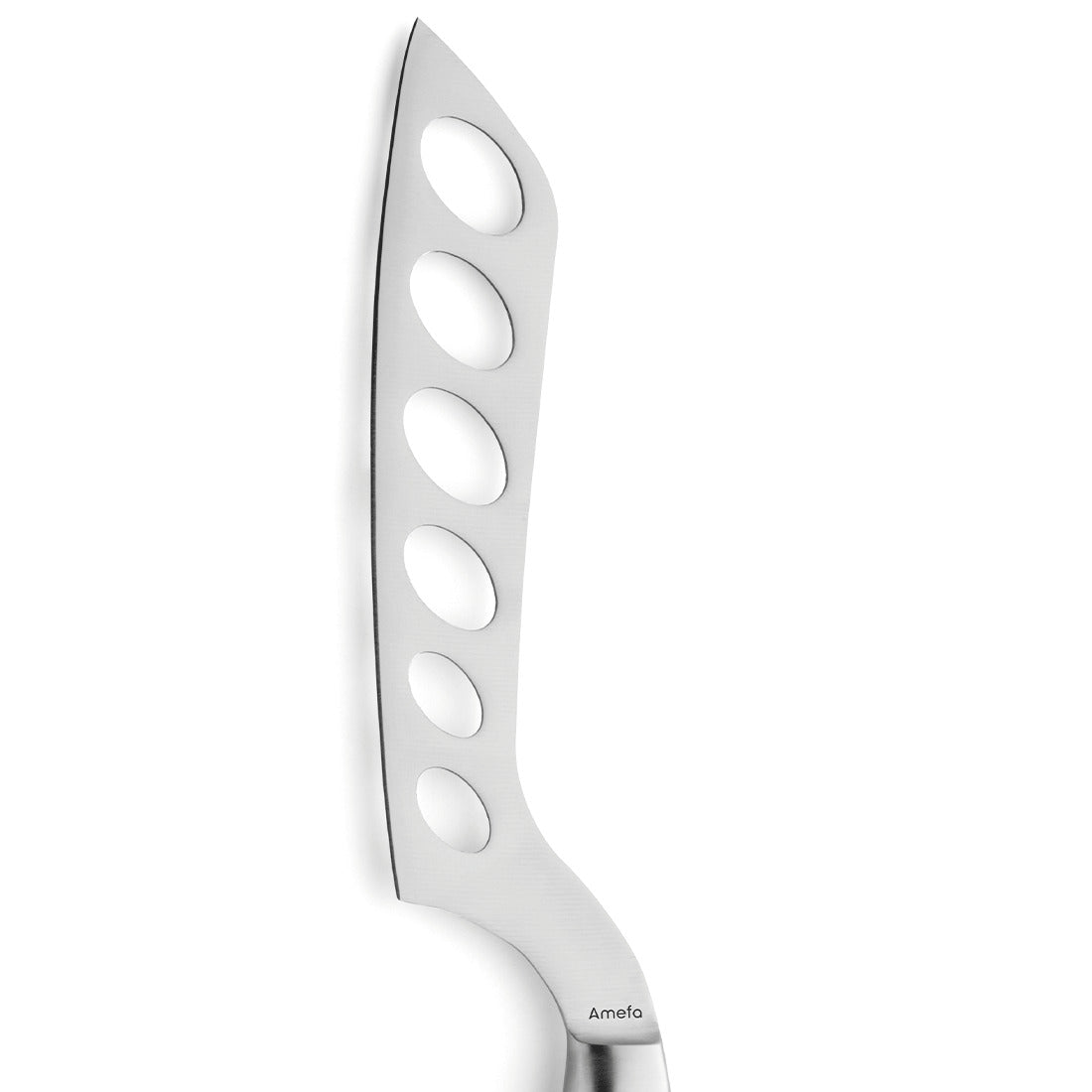 Käsemesser mit Löchern, Edelstahl.