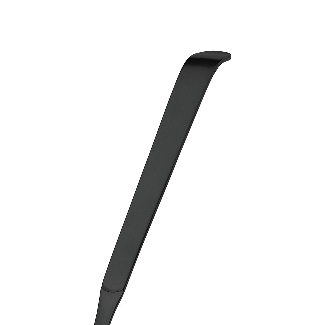 Schwarze Fleischgabel mit zwei Zinken.