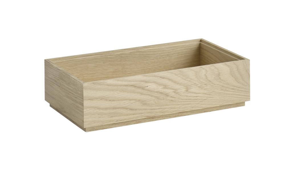 Holzkiste für Gastronomiebedarf.