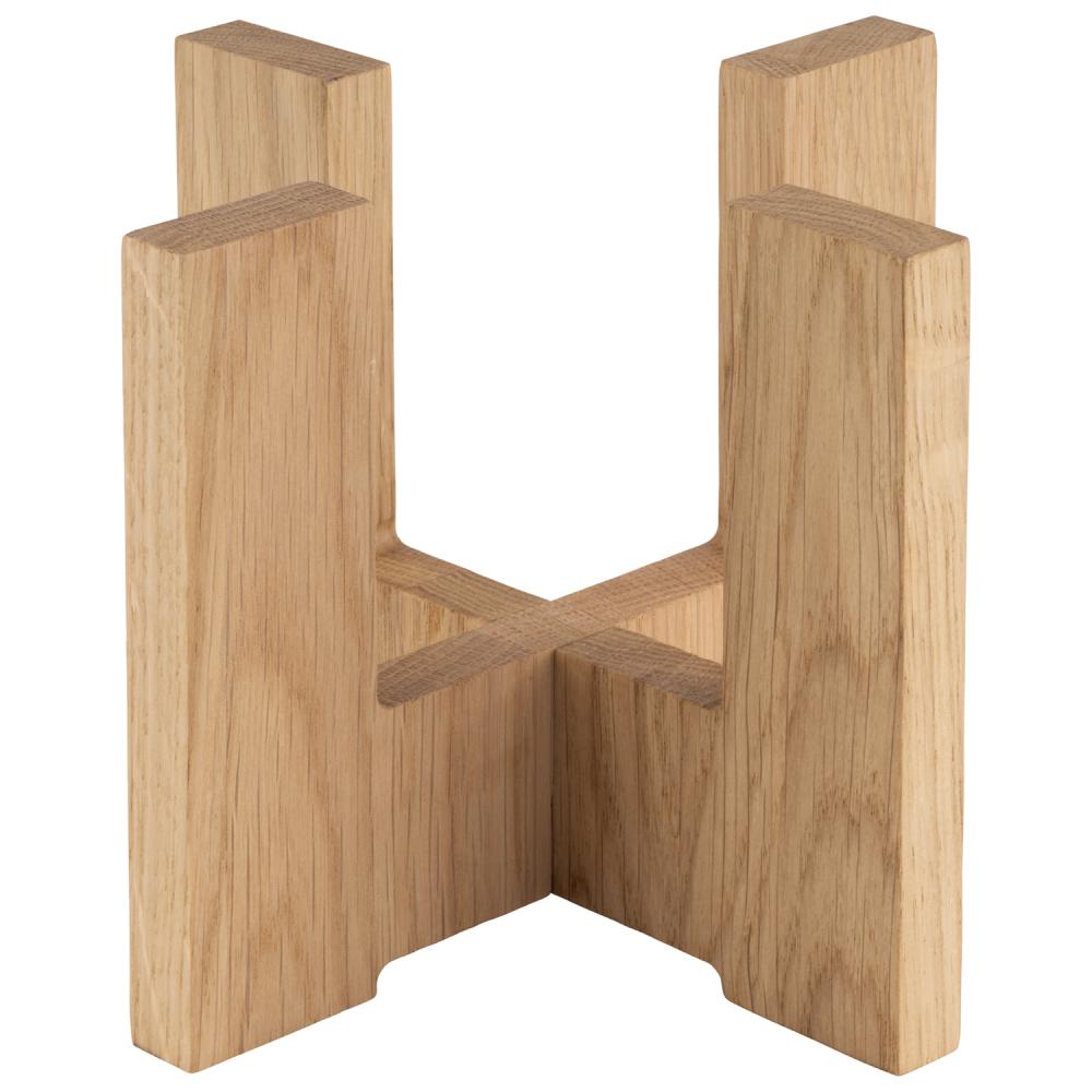 Holzständer für Buffetpräsentation.