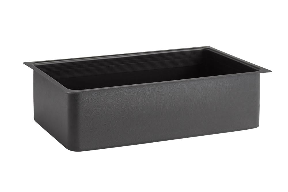 Schwarze GN-Behälter für Gastronomie.