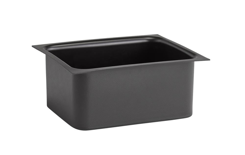 Schwarze GN-Behälter für Gastronomie.
