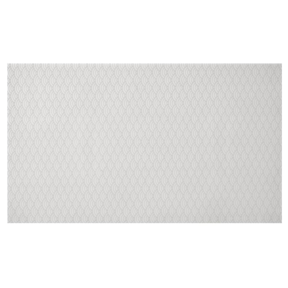 Weiße Serviette mit Muster.