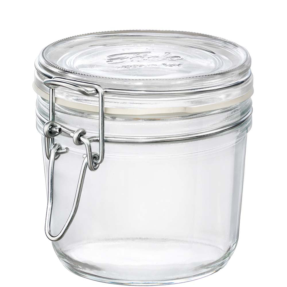 Glasbehälter mit Klammerdeckel