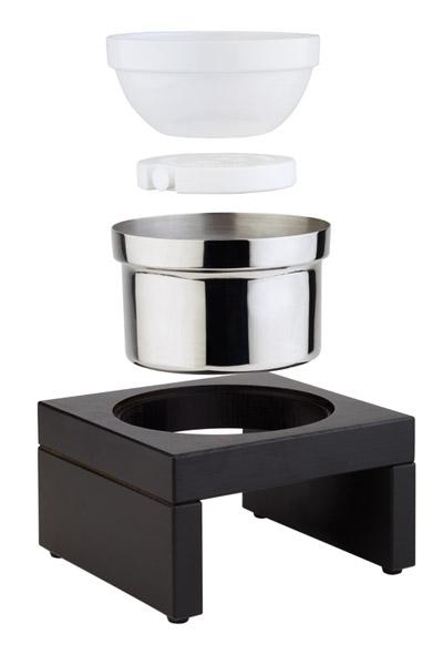Explodierte Ansicht eines Chafing-Dishes.