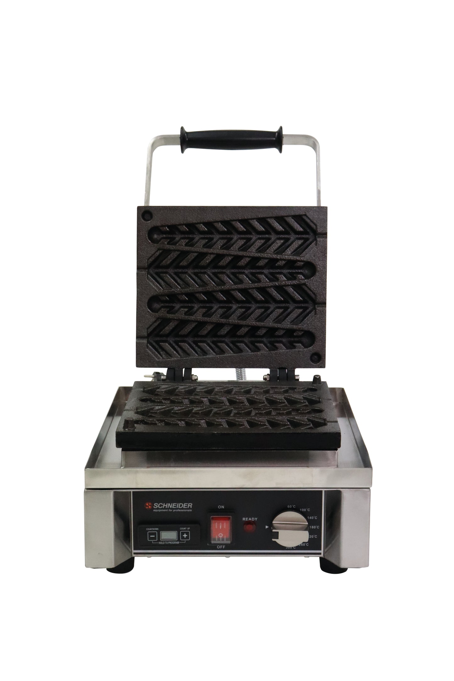 Waffeleisen für Gastronomiebedarf.