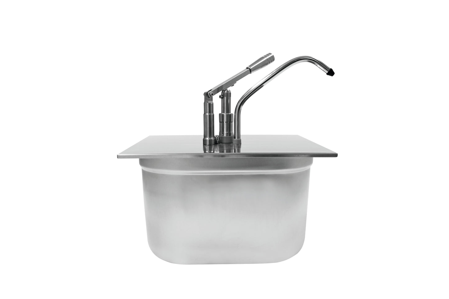 Gastronomische Spüle mit Armatur.