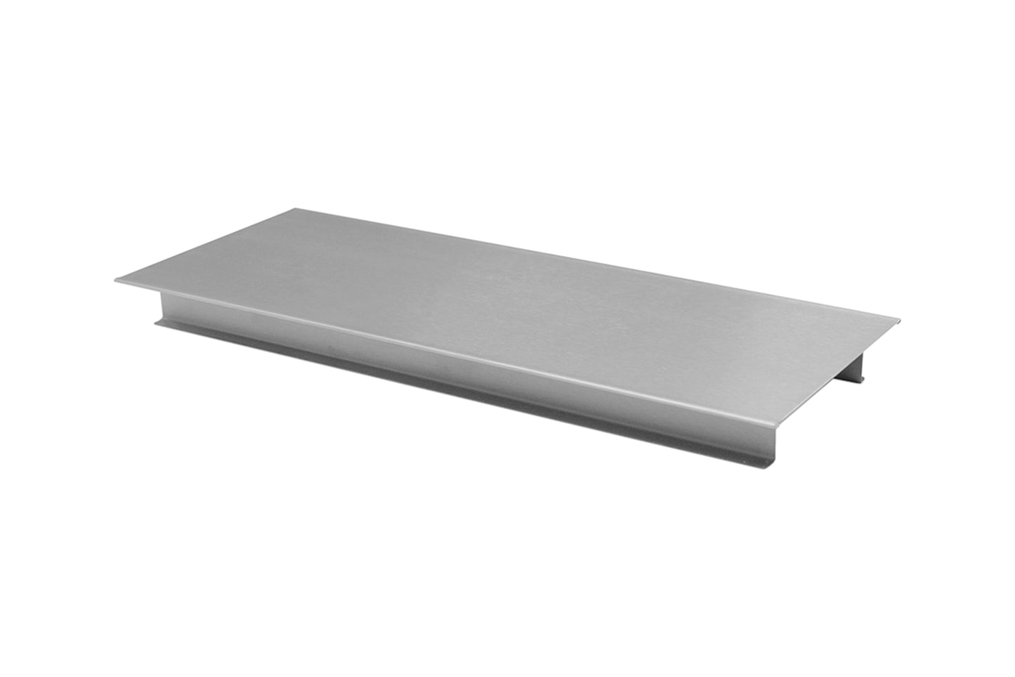 Edelstahlplatte für Gastronomiebedarf.