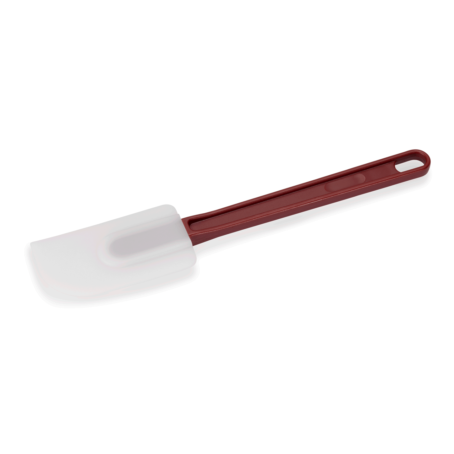 Roter Spatel mit weißer Klinge.